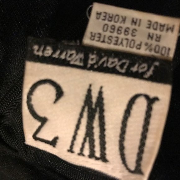 David Warren DW3 black EVENING DRESS shinny top - Picture 5 of 5